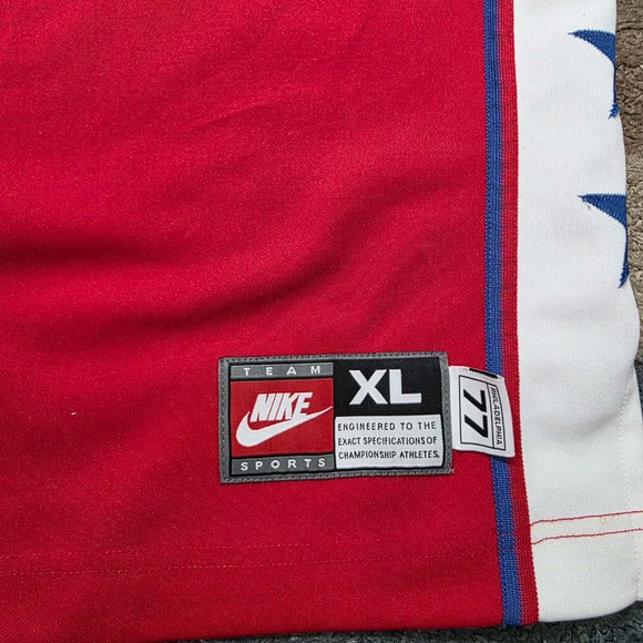 Philadelphia 76ers Sixers Team Nike NBA Warm-Up Snap-on Jersey Jacket XL - Picture 5 of 7